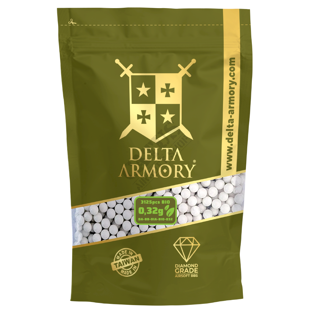 Delta Armory Diamond Bio BBs 0.32g 3120pcs White
