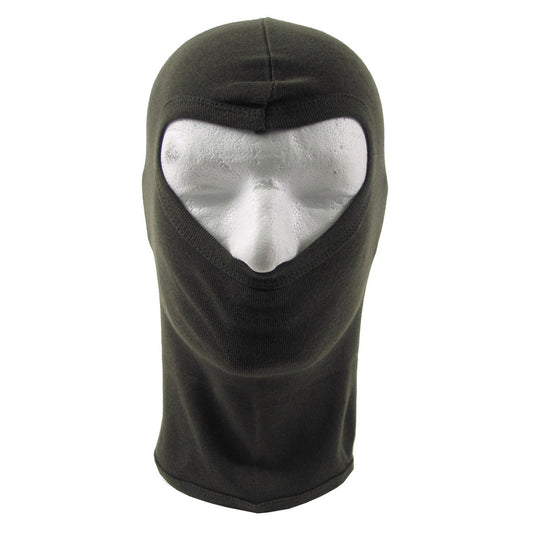 MFH Balaclava, 1-Loch, dünn, oliv, 100 % Baumwolle