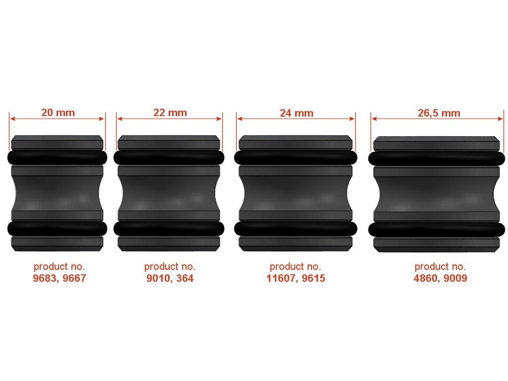 Airsoft Pro 20 mm Inner barrel spacers - 2 Stück